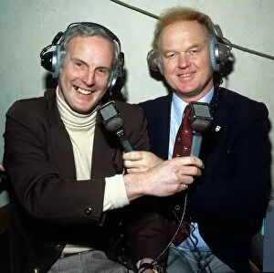 Arthur Montford with Archie MacPherson football commentators December 1988