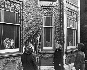 An artistic blackout in a Brixton house during the Second World War, 16th November 1939 An artistic blackout in a Brixton house during the Second World War, 16th November 1939
