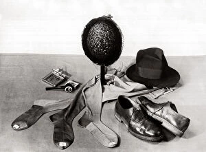 Images Dated 10th February 2005: Assortment of various items of clothing including hats shoes socks