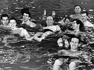 Aston Villa Football Team pay a visit to St Andrews Brine Baths in Droitwich Aston Villa Football Team pay a visit to St Andrews Brine Baths in Droitwich