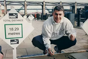 Images Dated 22nd February 1996: Athlete Jonathan Edwards Jonathan Edwards on Newcastle'
