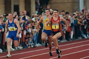 Images Dated 1st August 1996: Athlete Jonathan Edwards Jonathan Edwards winning a 100 metres sprint