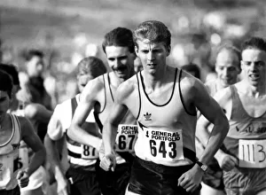 Athlete Steve Cram Steve Cram in action - unknown details 28 October 1989 Athlete Steve Cram Steve Cram in action - unknown details 28 October 1989
