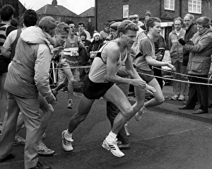 Images Dated 24th March 1989: Athlete Steve Cram Steve Cram in the Elswick Road Race 24 March 1989