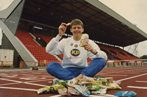 Athlete Steve Cram Steve Cram launches the KP Foods sponsorship of Athlete Steve Cram Steve Cram launches the KP Foods sponsorship of
