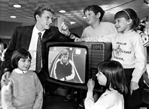 Images Dated 7th December 1986: Athlete Steve Cram Steve Cram launches a new video in the '