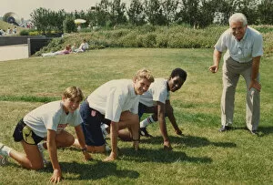 Images Dated 25th July 1990: Athlete Steve Cram Steve Cram at the National Garden Festival in Gateshead
