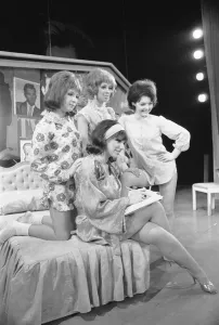 Images Dated 30th May 1973: Attractive quartet from the cast of Grease left to right Colette Kelly, Hilary Labow