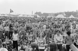 The audience enjoy The Reading Festival Saturday August 12th 1972 The audience enjoy The Reading Festival Saturday August 12th 1972