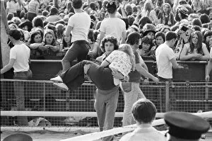 Images Dated 26th May 1974: Audience scenes of hysteria at The David Cassidy in concert at White City Stadium