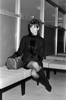 00146 Gallery: Audrey Hepburn at Heathrow Airport London. 5th November 1966