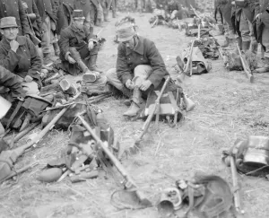 August 12 1914 near Haelen a patrol of the Belgian 4th infantry brigade resting in a August 12 1914 near Haelen a patrol of the Belgian 4th infantry brigade resting in a