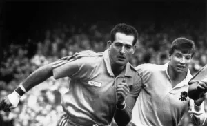 Australian Rugby player David Campese and Rob Andrews. 20th July 1991 Australian Rugby player David Campese and Rob Andrews. 20th July 1991
