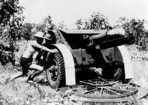Australian troops prepare coastal defences against possible Japanese invasion. WW2 Australian troops prepare coastal defences against possible Japanese invasion. WW2