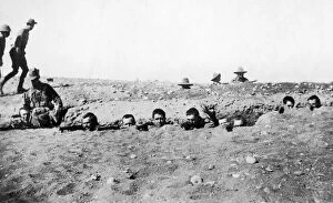 Images Dated 19th July 2012: Australians seen here under going training in a trench in Egypt as theTurkish advance