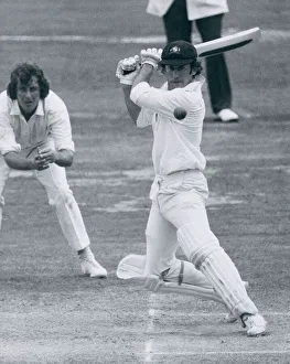 Australia's Ian Chappell in action against England August 1975 *** Australia's Ian Chappell in action against England August 1975 ***