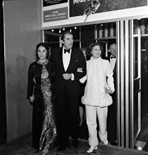Ava Gardner with Gregory Peck and his wife - January 1970 Arriving at Ava Gardner with Gregory Peck and his wife - January 1970 Arriving at
