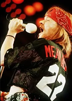 Images Dated 20th April 1992: Axl Rose of Guns N Roses on stage at the The Freddie Mercury Tribute Concert for AIDS
