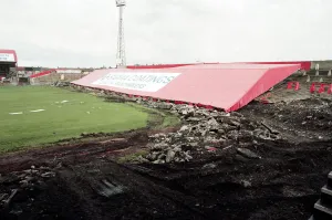 Ayresome Park, the home of Middlesbrough F.C is demolished following the clubs move to Ayresome Park, the home of Middlesbrough F.C is demolished following the clubs move to