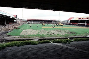 Images Dated 27th August 1996: Ayresome Park, the home of Middlesbrough F.C is demolished following the clubs move to