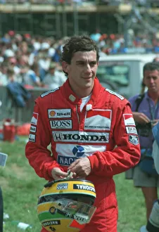 AYRTON SENNA, RACING DRIVER AT THE FORMULA 1 BRITISH GRAND PRIX AT SILVERSTONE - 1989 AYRTON SENNA, RACING DRIVER AT THE FORMULA 1 BRITISH GRAND PRIX AT SILVERSTONE - 1989