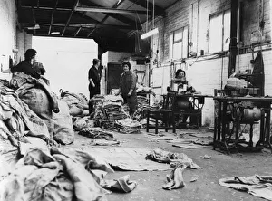 Bag factory in Davies Street, Adamsdown, an inner city area Bag factory in Davies Street, Adamsdown, an inner city area