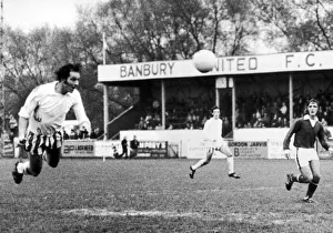 Banbury United v Yarmouth. 3rd March 1973. Banbury centre forward Tony Jacques Banbury United v Yarmouth. 3rd March 1973. Banbury centre forward Tony Jacques