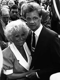Barbara Windsor actress and Husband Paul Davies pose for pictures on their wedding day Barbara Windsor actress and Husband Paul Davies pose for pictures on their wedding day