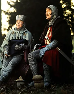 00192 Gallery: Barbara Windsor Actress - Medival Costume in the woods A©Daily Mirror