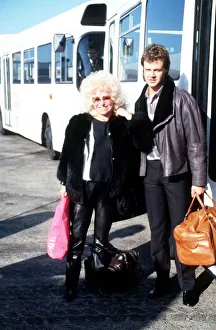 Barbara Windsor actress with Stephen Hollings October 1984 Barbara Windsor actress with Stephen Hollings October 1984