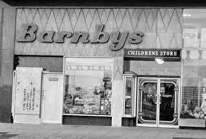 Barnbys toy shop, Birmingham. 27th January 1983