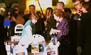 Baroness Thatcher goes shopping at a Stirling supermarket April 21 Baroness Thatcher goes shopping at a Stirling supermarket April 21