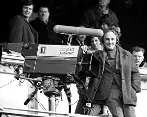 Barry Davies BBC sports commentator at White Heart Lane Barry Davies BBC sports commentator at White Heart Lane