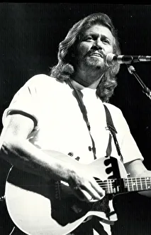 1989 Gallery: Barry Gibb of the Bee Gees, in concert at the Birmingham NEC. 22 / 6 / 1989