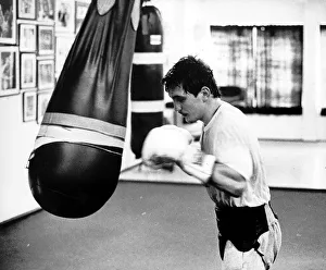 Barry McGuigan v Bernie Taylor Boxing Match September 1985 Alone at work Barry McGuigan v Bernie Taylor Boxing Match September 1985 Alone at work