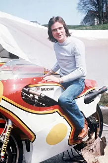 Barry Sheene April 1977 Austrian Grand Prix Motorcycle Motorbikes Racing Barry Sheene April 1977 Austrian Grand Prix Motorcycle Motorbikes Racing