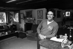 Barry Sheene at home. 25th May 1981