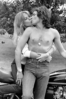 Barry Sheene: Time out for a few seconds between world champion motorcyclist Barry Sheene Barry Sheene: Time out for a few seconds between world champion motorcyclist Barry Sheene