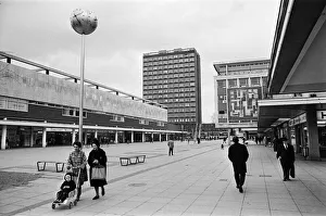 Basildon Town Centre, Essex. 2nd April 1969 Basildon Town Centre, Essex. 2nd April 1969