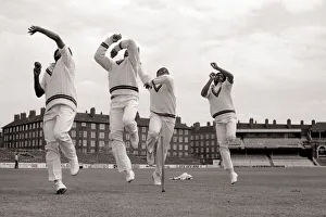 Images Dated 11th May 1976: A Batsmans Nightmare at The Oval May 1976 The fearsome four from the West