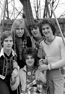 Images Dated 24th September 2007: Bay City Rollers pop group in Edinburgh. February 1975