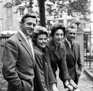 BBC announcers Michael Aspel, Judith Chalmers, Nan Winton and Kenneth Kendall BBC announcers Michael Aspel, Judith Chalmers, Nan Winton and Kenneth Kendall