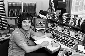 Images Dated 21st June 1973: BBC Radio Disc Jockey Tony Blackburn pictured in the studio. 21st June 1973