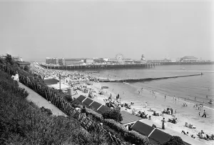 Beach Scenes, Clacton-on-Sea, Essex, England 7th June 1975 Beach Scenes, Clacton-on-Sea, Essex, England 7th June 1975