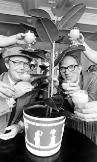 Beachgrove Gardens Jim McColl and George Barron seen here sampling a cocktail named Green Beachgrove Gardens Jim McColl and George Barron seen here sampling a cocktail named Green