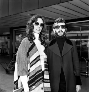 Former Beatle Ringo Starr and girlfriend Nancy Andrews seen here at London Airport Former Beatle Ringo Starr and girlfriend Nancy Andrews seen here at London Airport