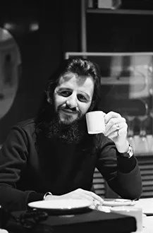 Former Beatles drummer Ringo Starr pictured in his office at the Apple Corporation Former Beatles drummer Ringo Starr pictured in his office at the Apple Corporation