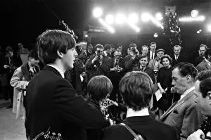 Images Dated 24th November 2014: The Beatles, in the Studio of CBSs Ed Sullivan Show