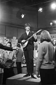 Televison Gallery: The Beatles at Television House, Kingsway, for an appearance on the television Show '