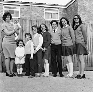 Images Dated 28th March 1972: The Beauchamp Family from Stevenage, Hertfordshire, 28th March 1972
